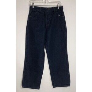 NWT  Rustler Jeans Boys 14 HUSKY Blue Jeans Denim Wrangler Relaxed Fit Dark Wash